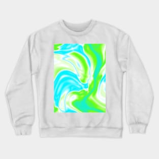 preppy trendy spring pastel aqua blue mint green Swirl Crewneck Sweatshirt